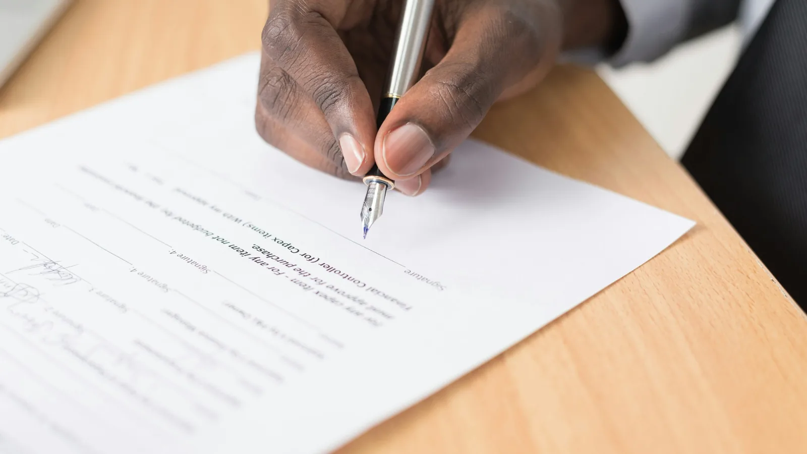 Mortgage paperwork being reviewed