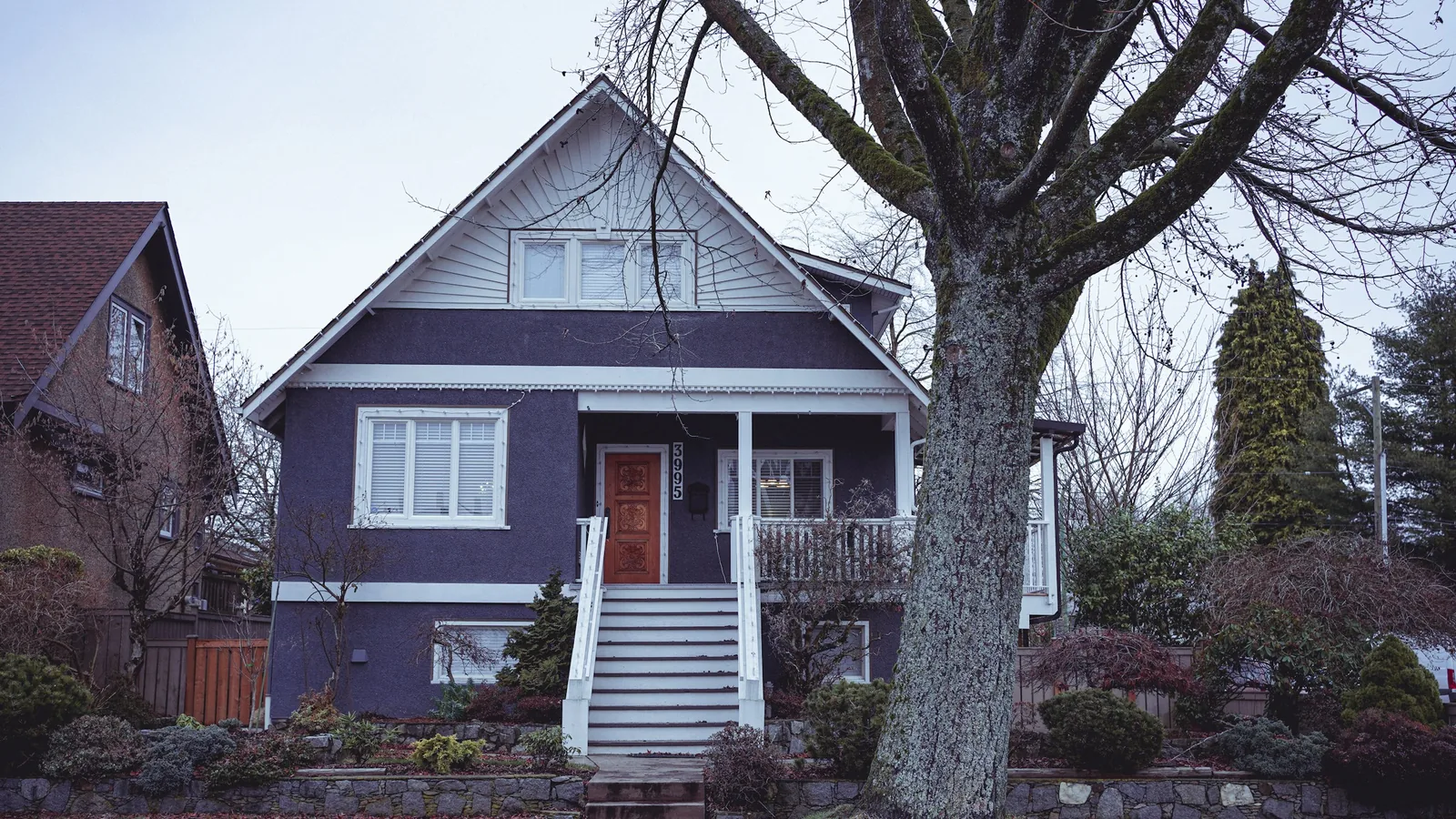 A house with a tree in front of it, Vancouver