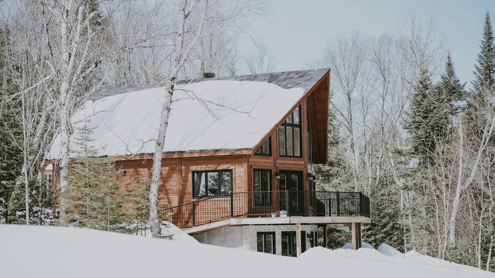 Winter day in a detached home