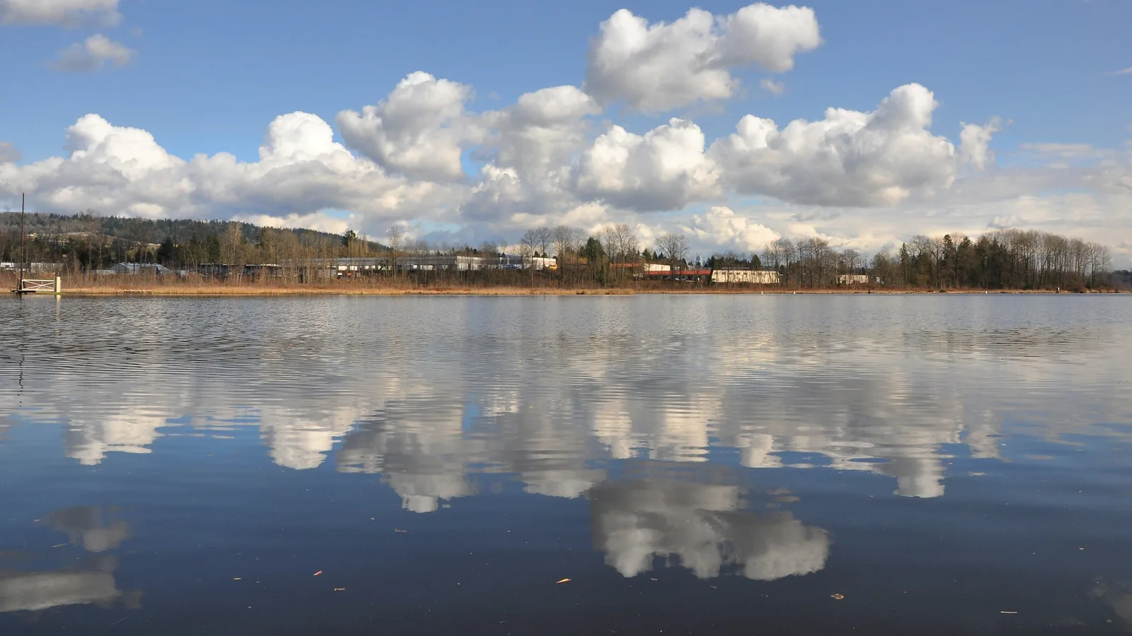 A large body of water with clouds in the sky, Burnaby