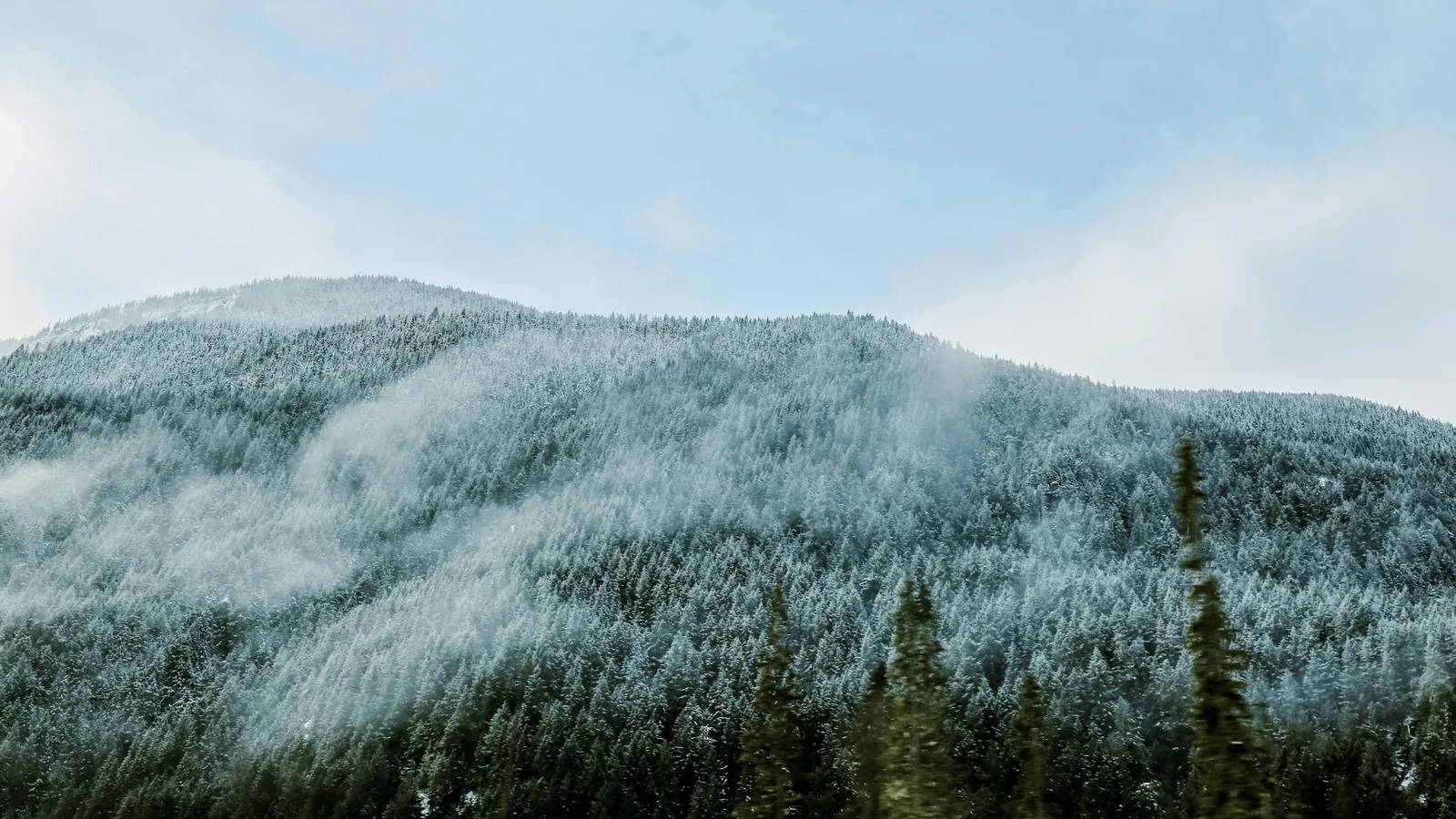 Mountain views over the Coast Mountains