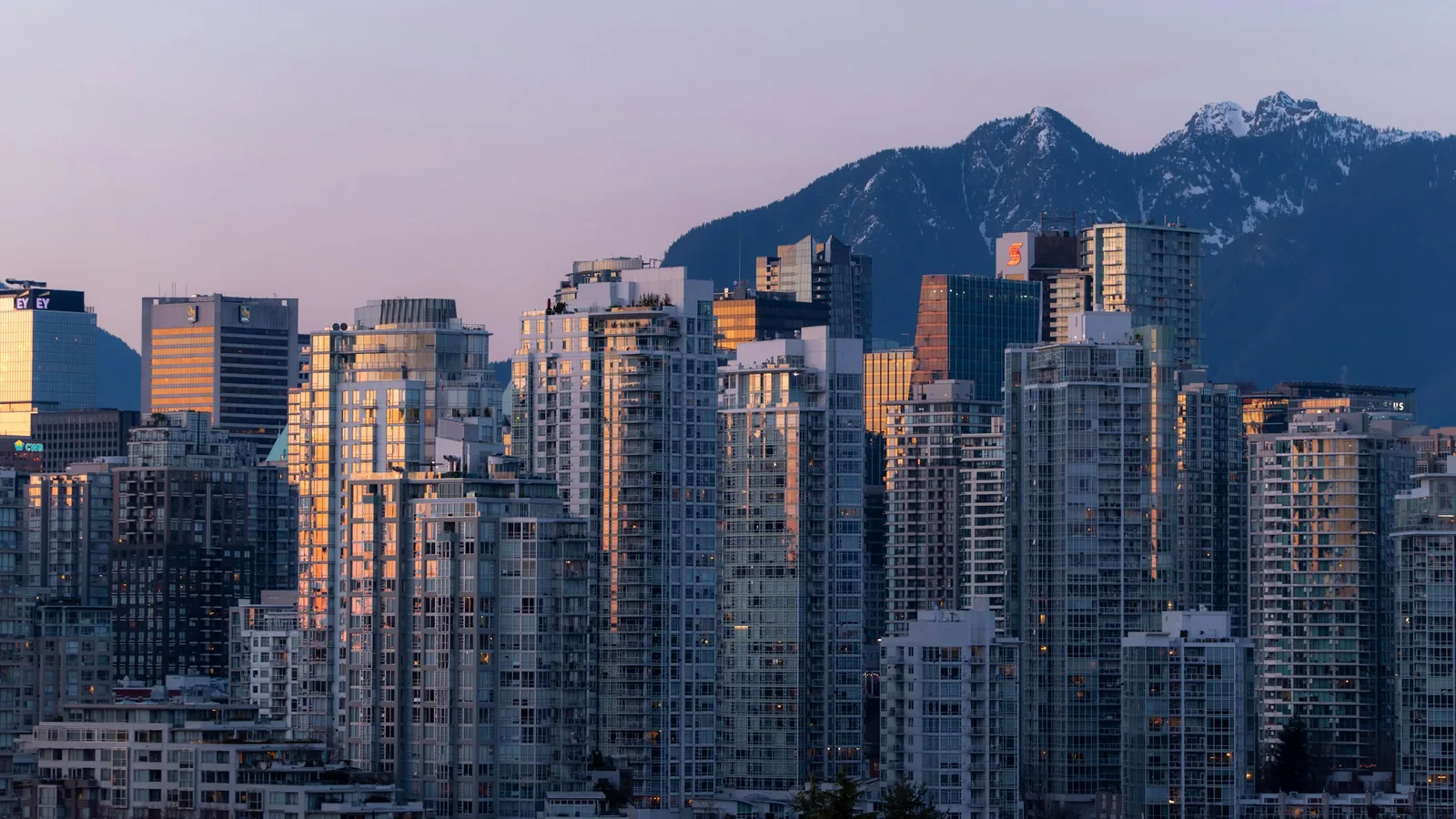 Condo towers in Vancouver