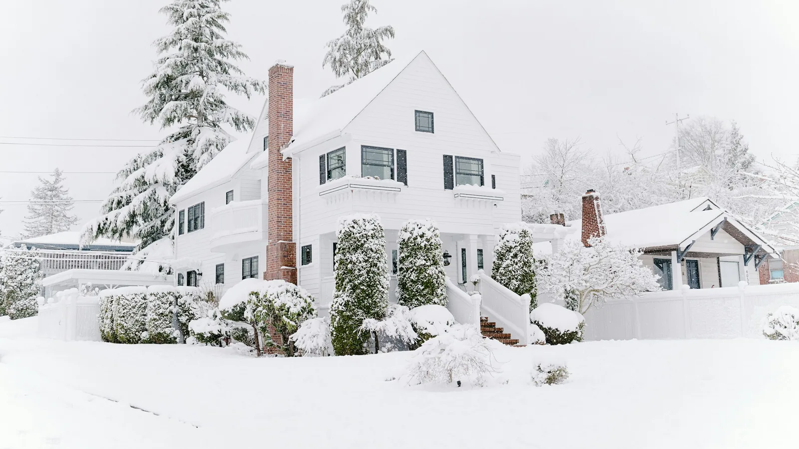 Winter day in a detached home