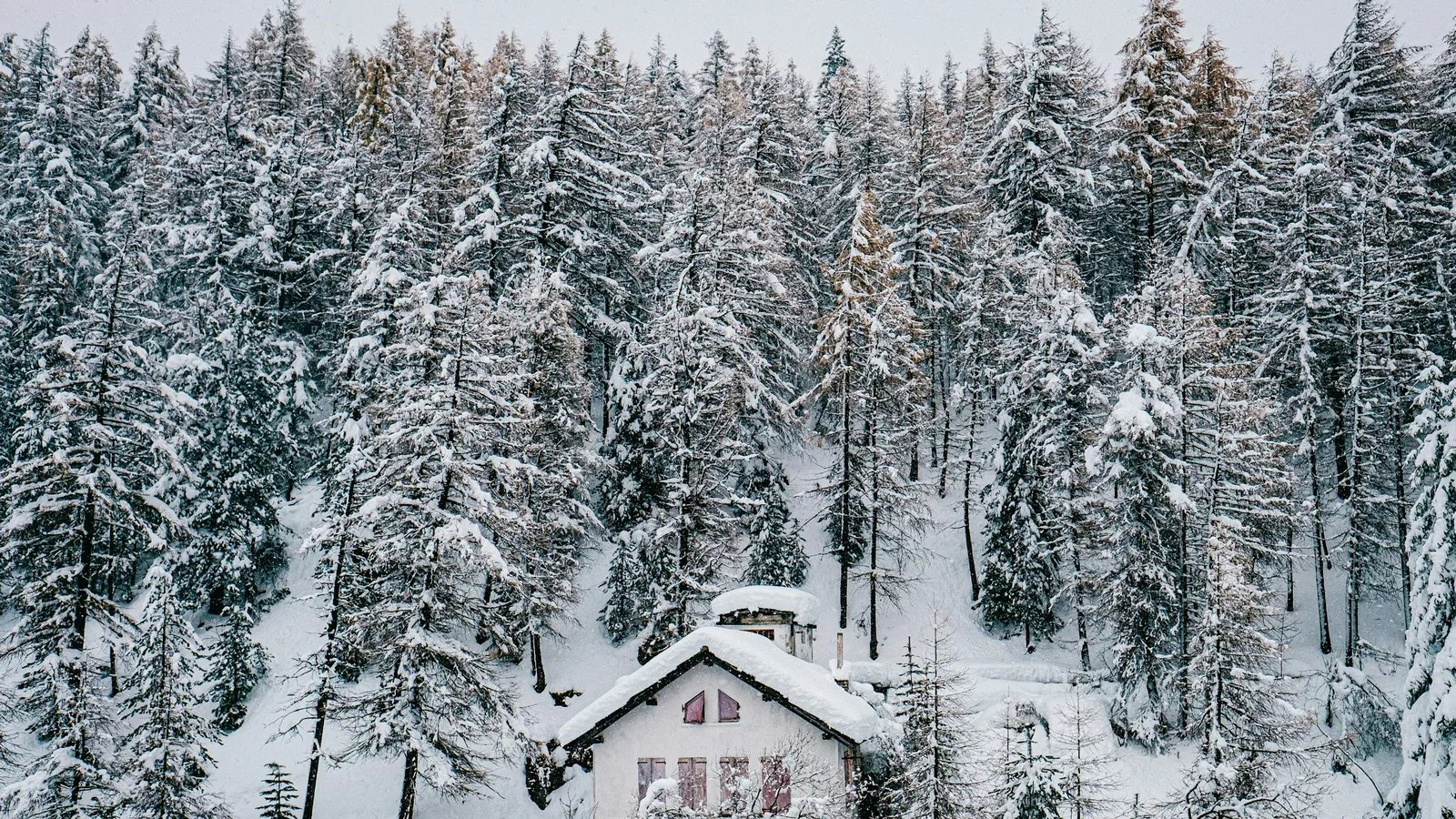 Winter day in a detached home