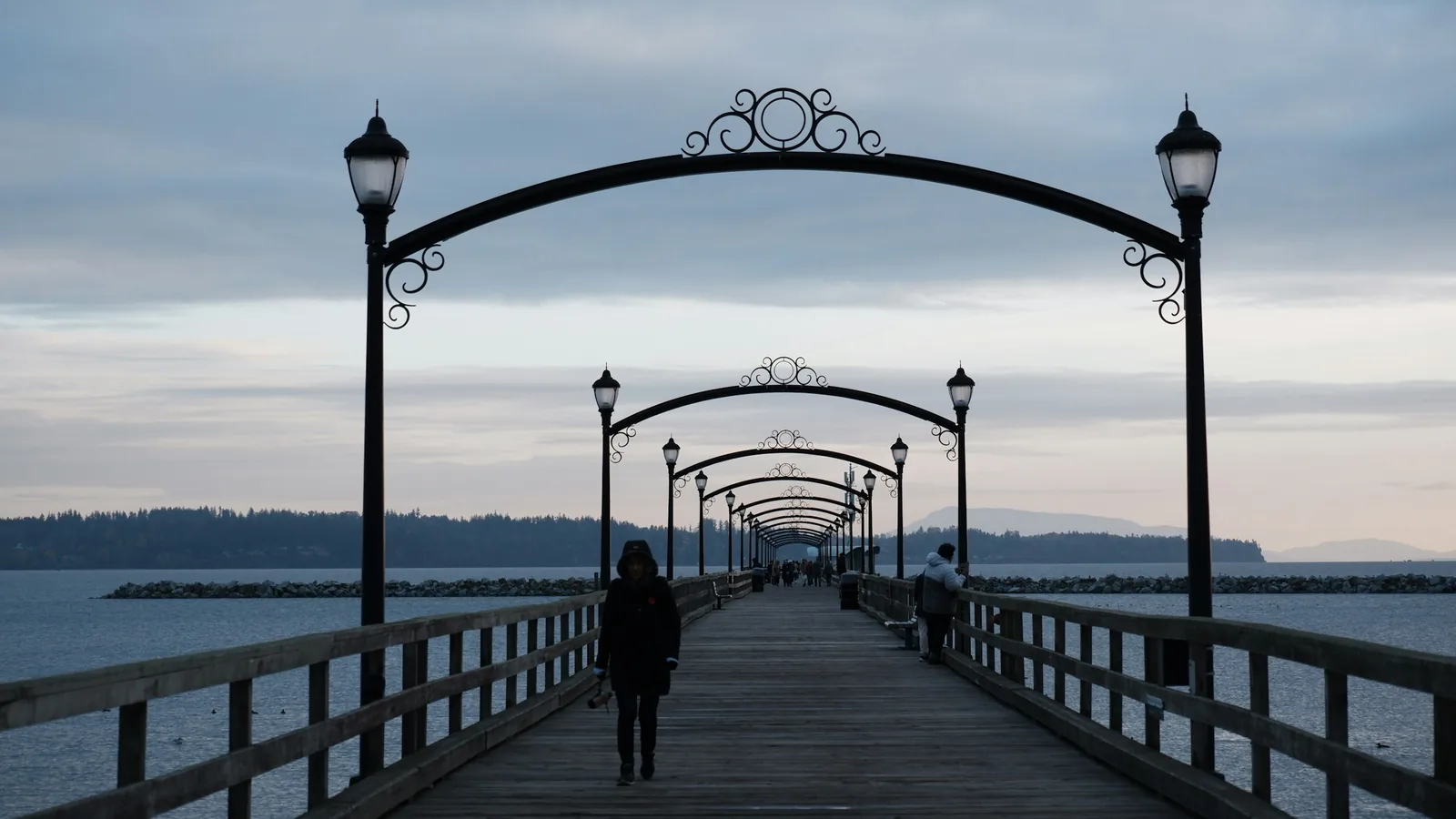 Shoreline at the White Rock waterfront
