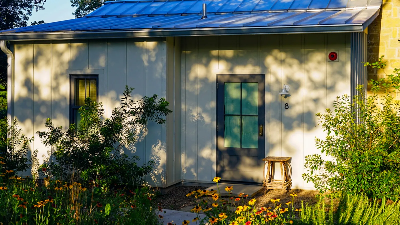 Small laneway-style house with a garden path