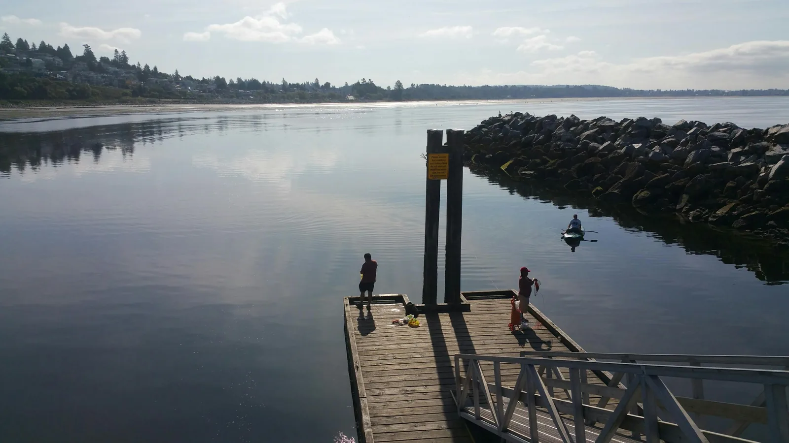 Shoreline at the White Rock waterfront