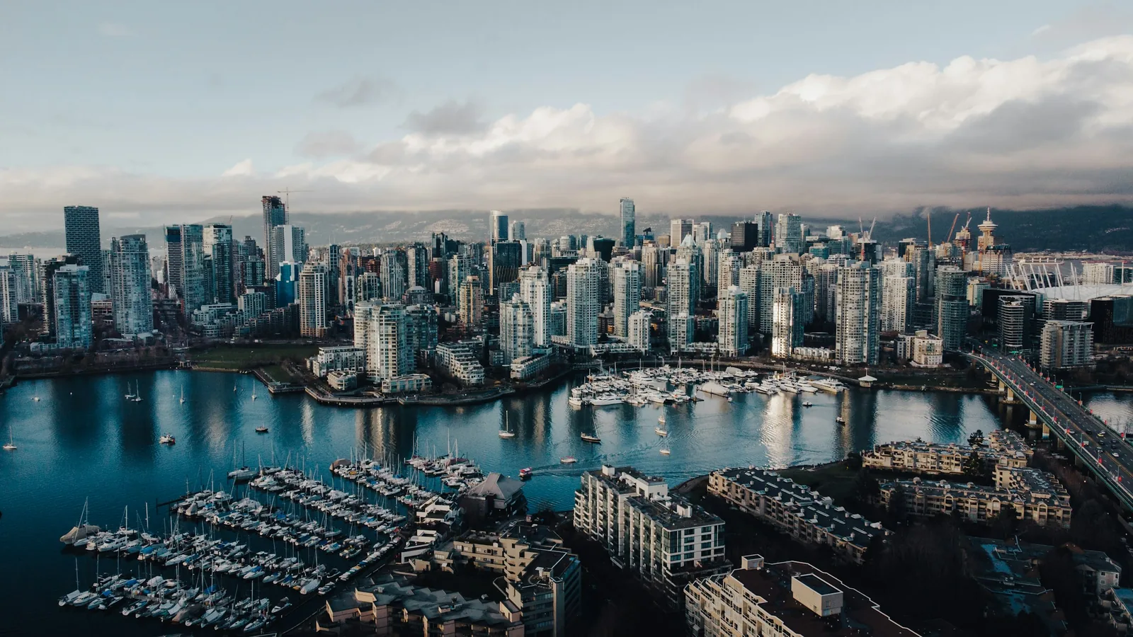 Aerial view of city buildings during daytime in Vancouver